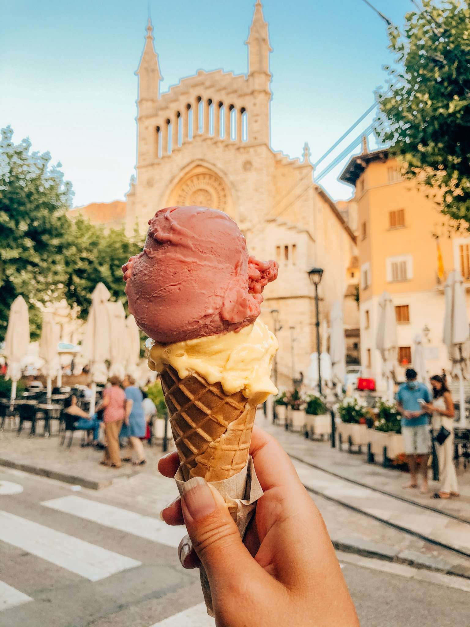 Ice cream from El Petiti in Soller, Mallorca
